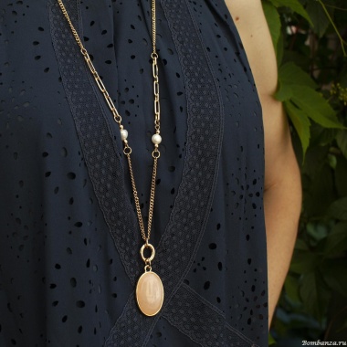 Колье Fiore Luna, ROSE QUARTZ